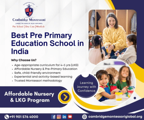 Best Pre Primary Education School in India – Affordable Nursery & LKG Program