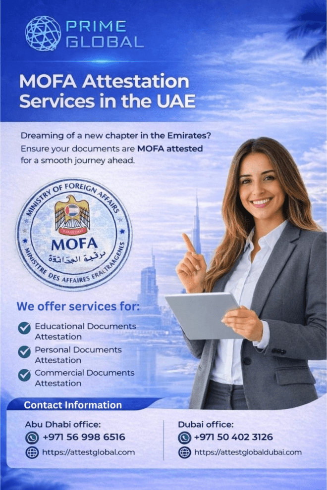 Reliable MOFA Stamp Services in UAE for Personal & Educational Documents