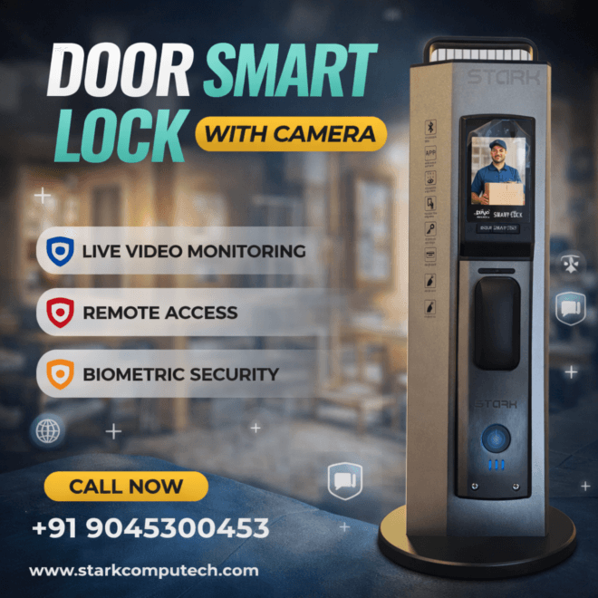Smart Door Lock with Camera for Secure Keyless Home Access