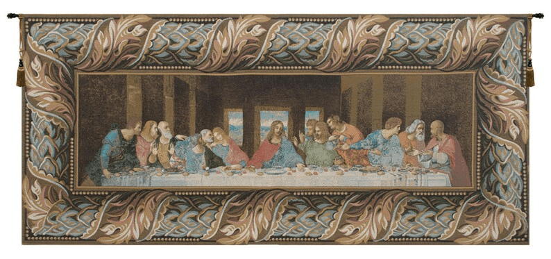 The Last Supper Religious Tapestry – Italian Woven Wall Hanging