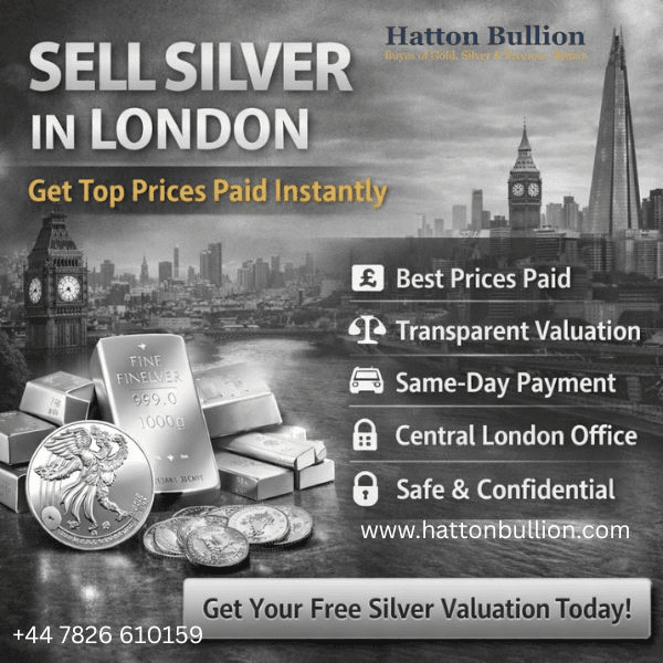 Sell Silver in London - Get Top Prices Paid Instantly