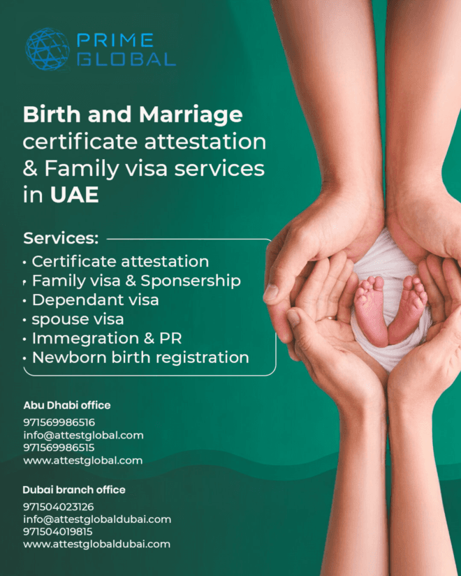 Marriage Certificate Attestation in UAE – Prime Global Attestation Services