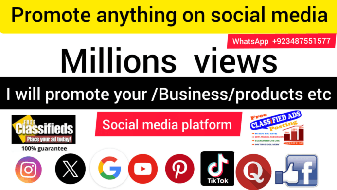 I Will Promote Your Business or Product on Social Media