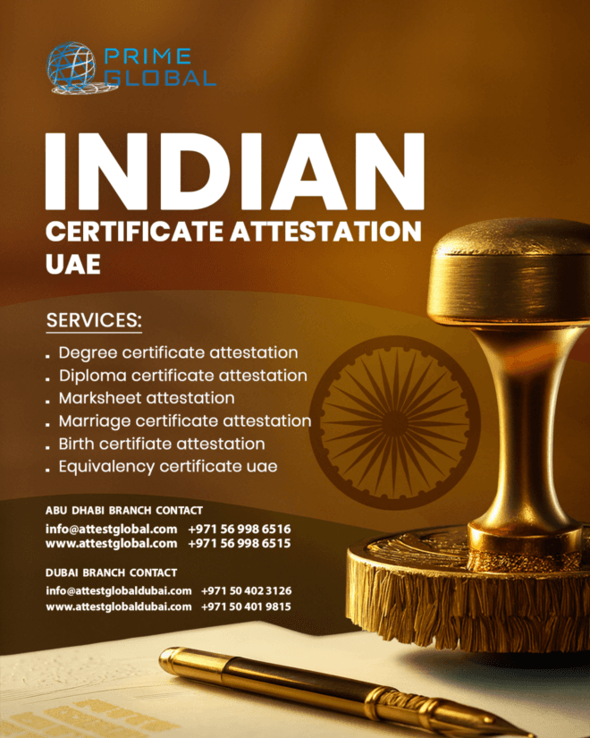 Indian Certificate Approval & MOFA Attestation in UAE