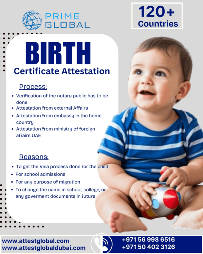 UAE-Approved Birth Certificate Attestation for Official Purposes