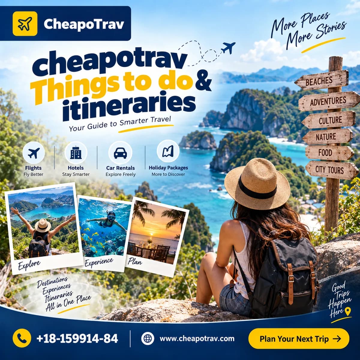 Where to find cheapotrav Things to do & itineraries guides?