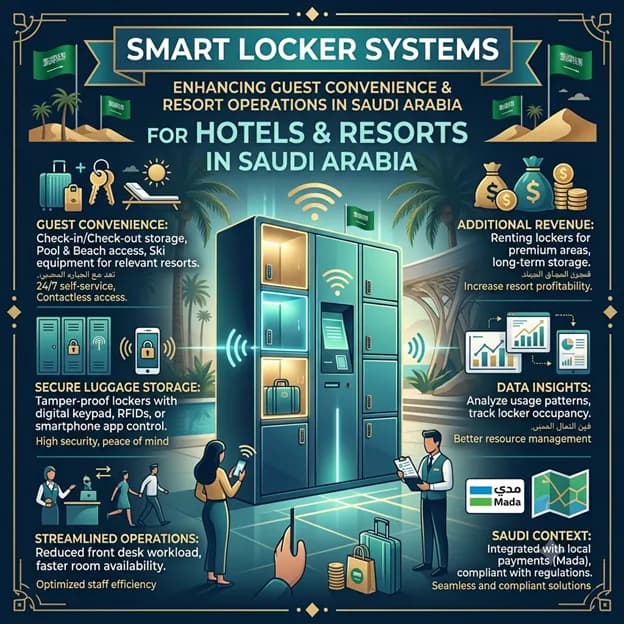 Smart Locker Systems for Hotels & Resorts in Saudi Arabia