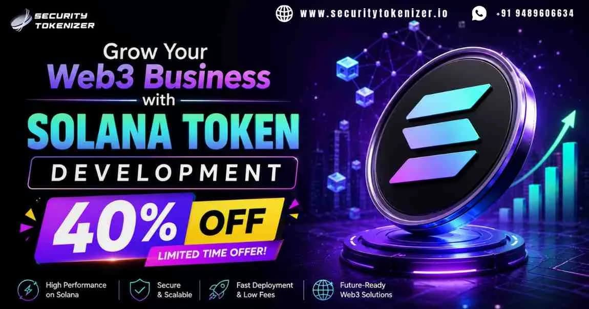 Grow Your Web3 Business with 40% OFF Solana Token Development