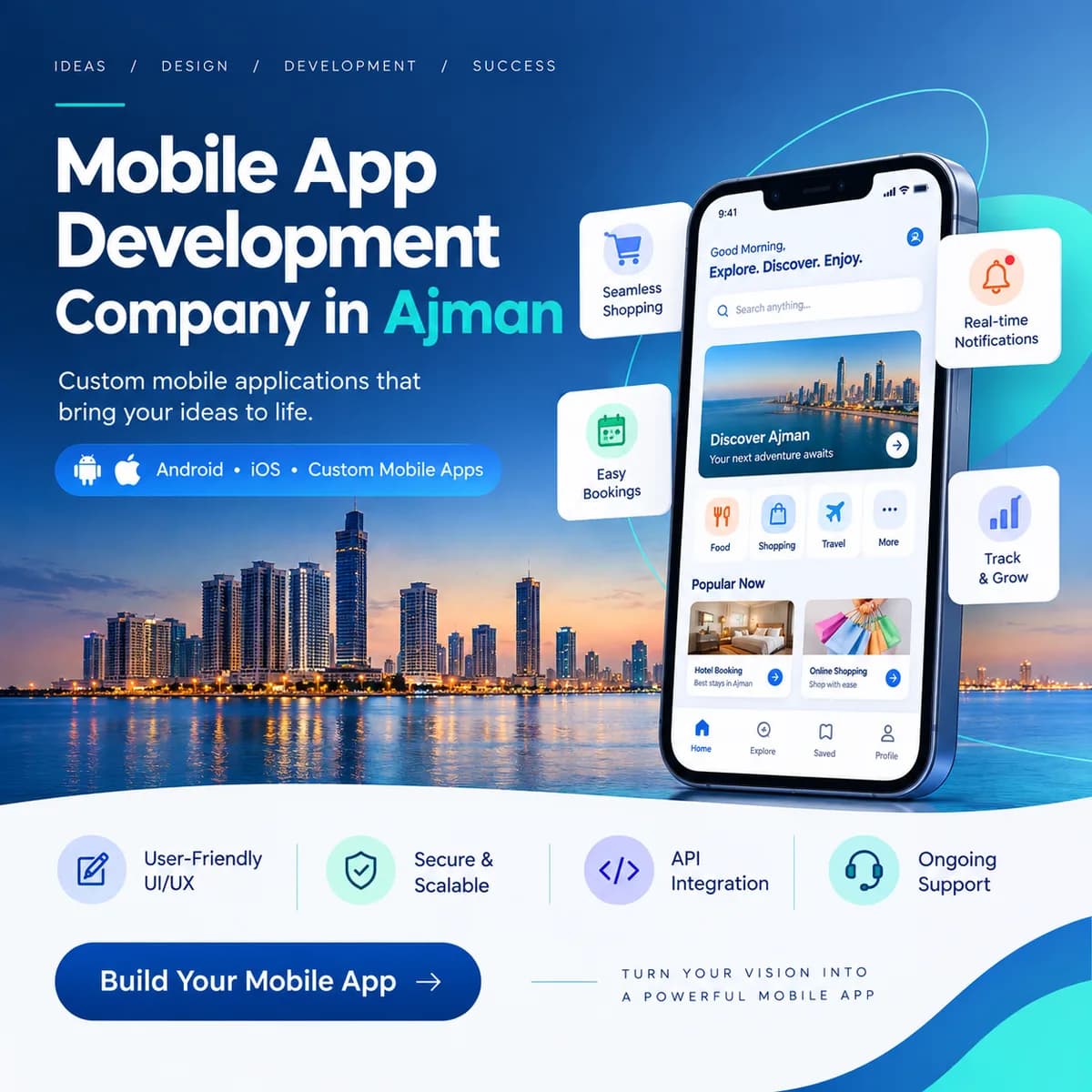 Mobile App Development Company in Ajman | Custom Mobile App Solutions