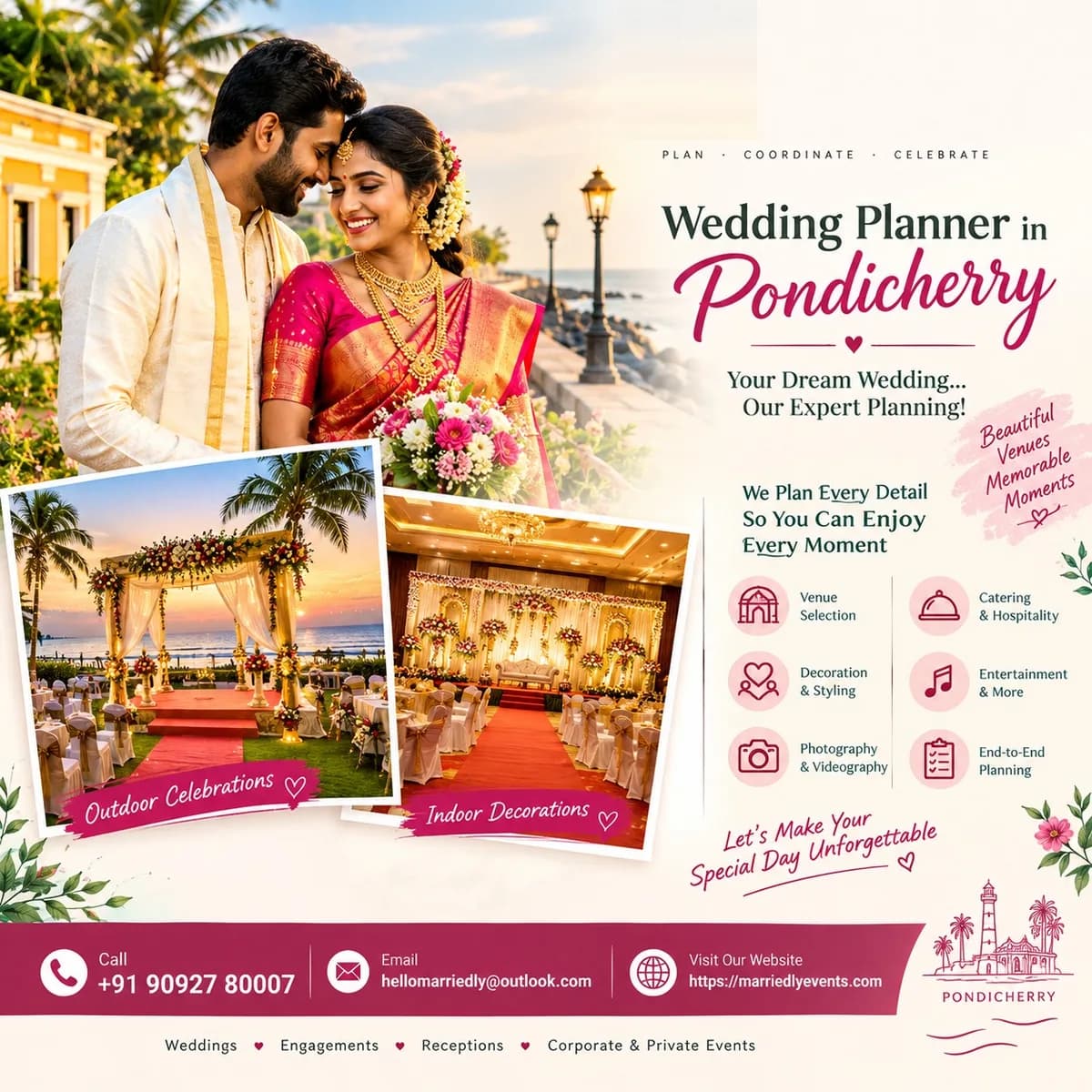 Wedding Planner in Pondicherry – Marriedly Events 💐