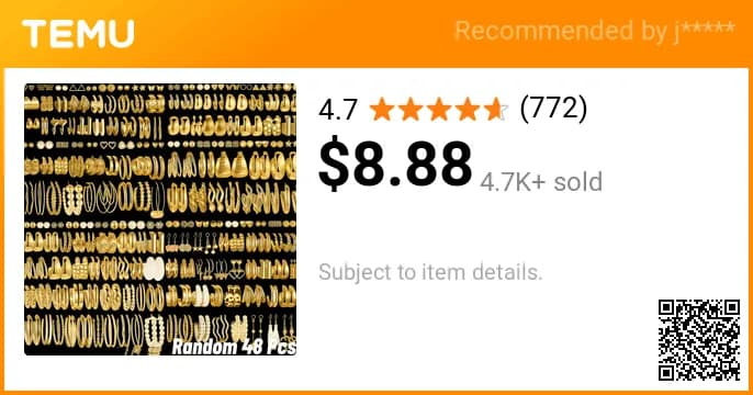 48 Pairs of Fashion Earrings! Great Prices.