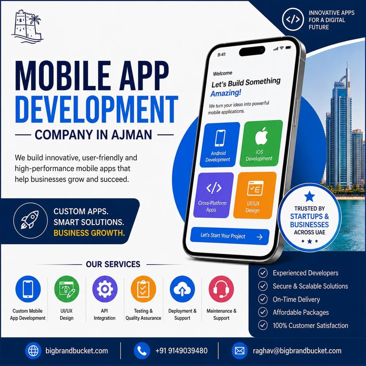 Hire Mobile App Development Company in Ajman