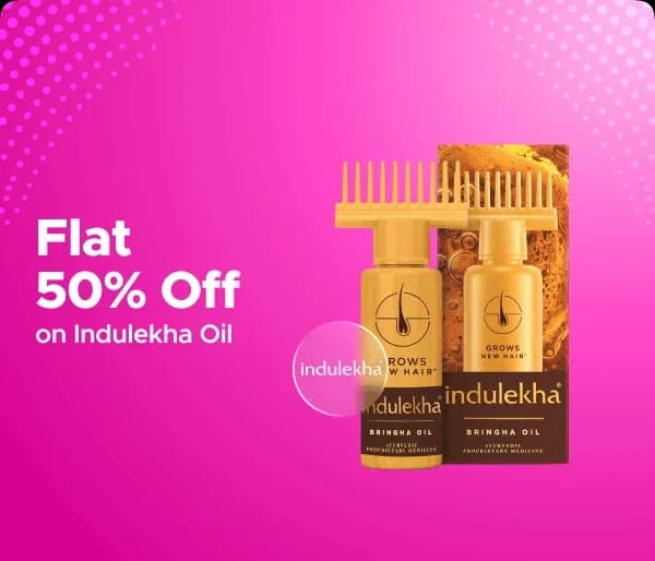 Flat 50% Off On Indulekha Oil