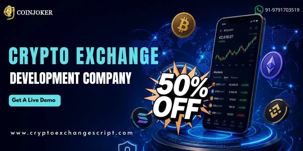 50% OFF Crypto Exchange Development – Building the Future of Institutional