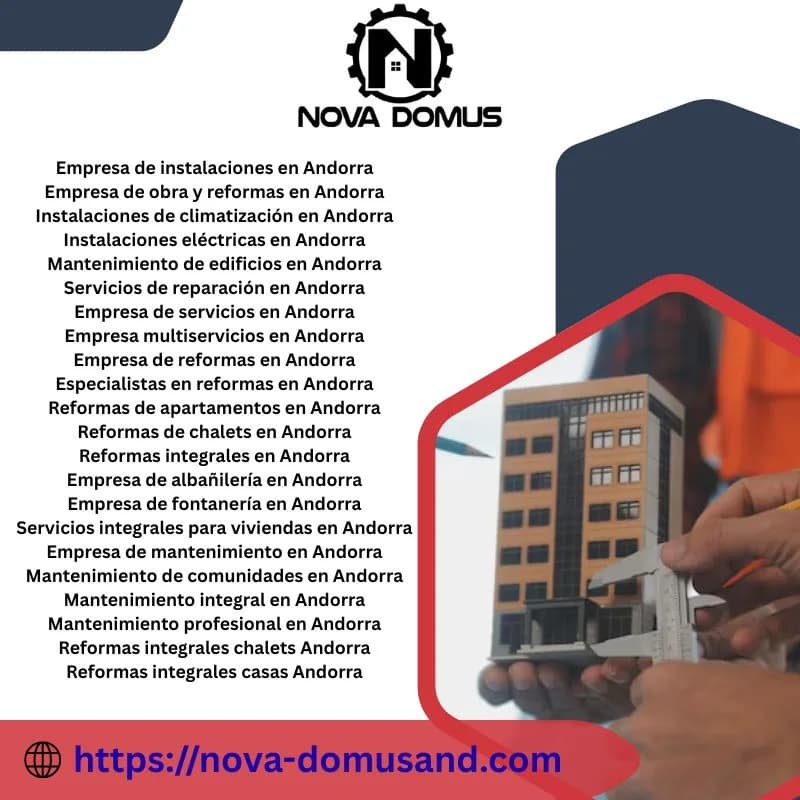 Empresa de fontanería en Andorra - Nova Domusand
