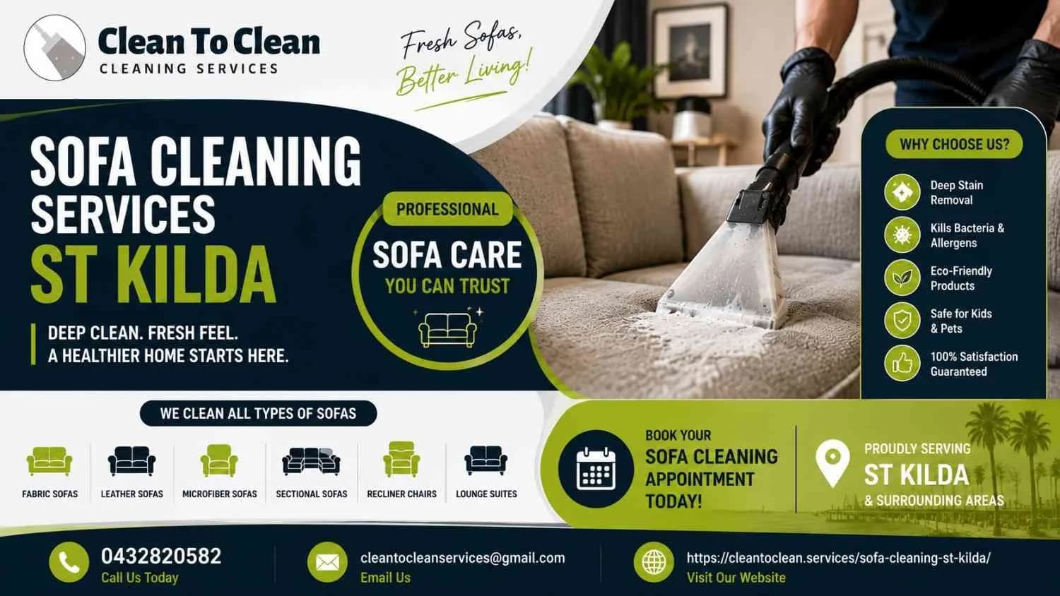 sofa cleaning services St Kilda