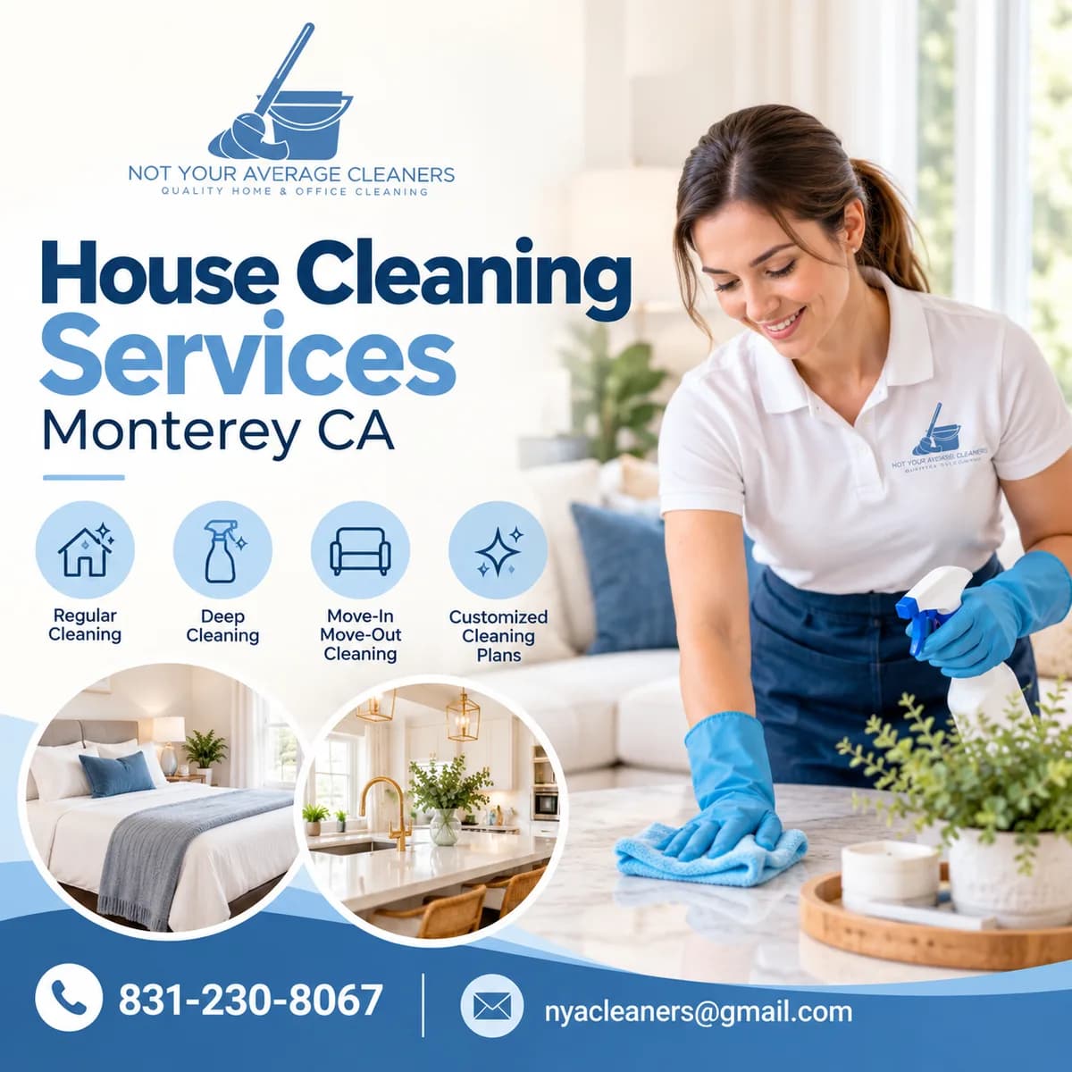 Residential Cleaning Monterey CA - NYA Cleaners