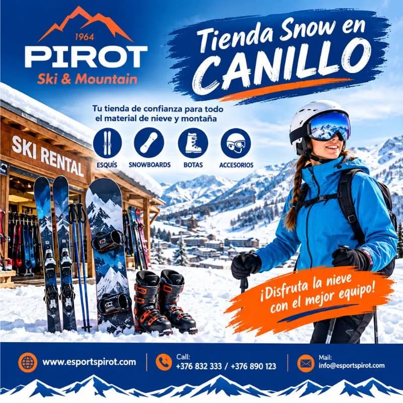 Tienda Snow en Canillo para Equipamiento de Snowboard