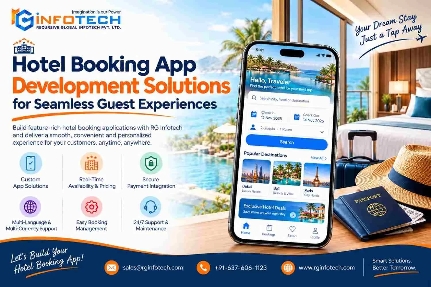 Trusted Hotel Booking App Development Solutions for Global Travel Brands