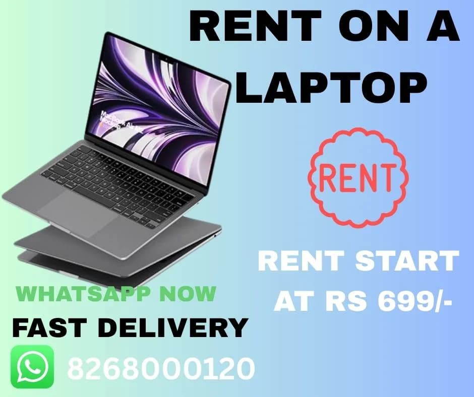 laptop on rent at Rs 699/- Mumbai, Vashi, Belapur, Navimumbai