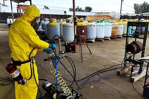 Compressed Gas Cylinder Remediation