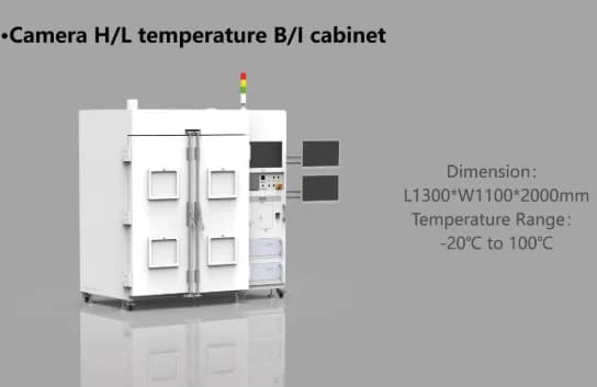 Camera H/L temperature B/I cabinet