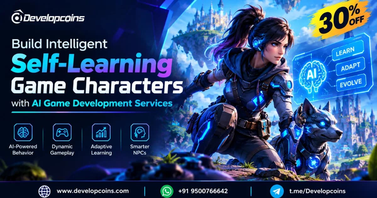 Build Intelligent Self-Learning Game Characters with AI Game Development Services