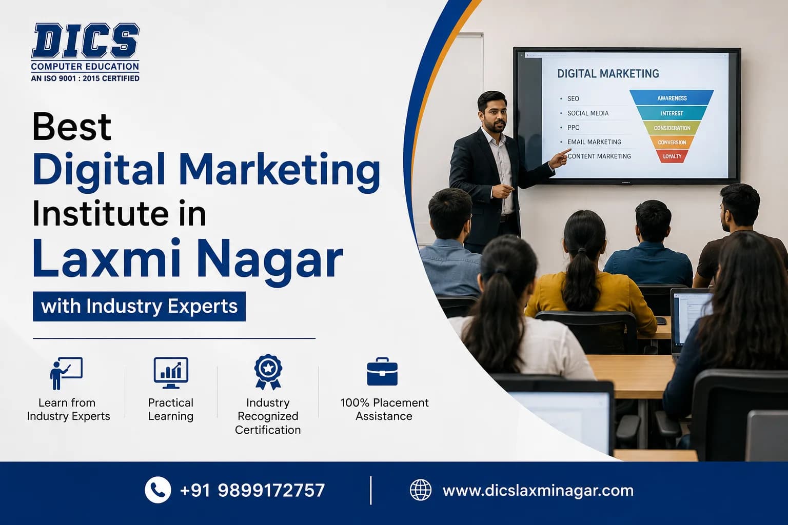 Best Digital Marketing Institute in Laxmi Nagar with Industry Experts