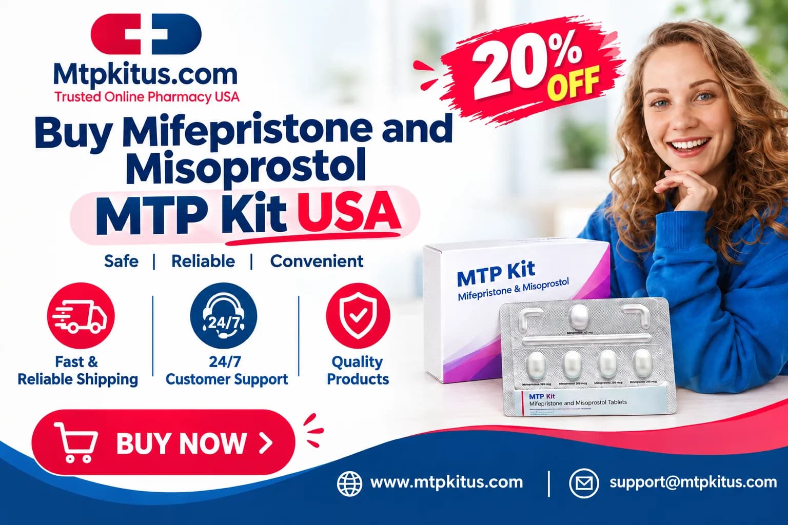 Buy Mifepristone and Misoprostol - MTP Kit USA