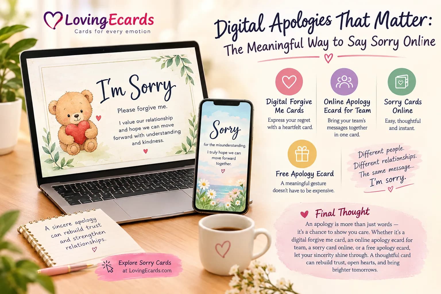 A Heartfelt Way to Say Sorry: Group Sorry Cards