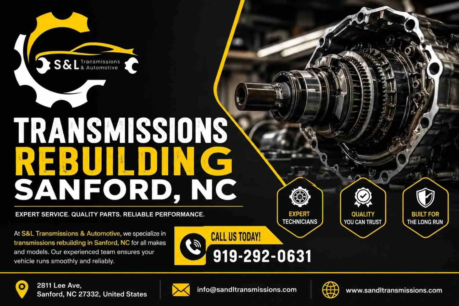 Reliable Transmission Rebuilding Solutions for Sanford NC Drivers