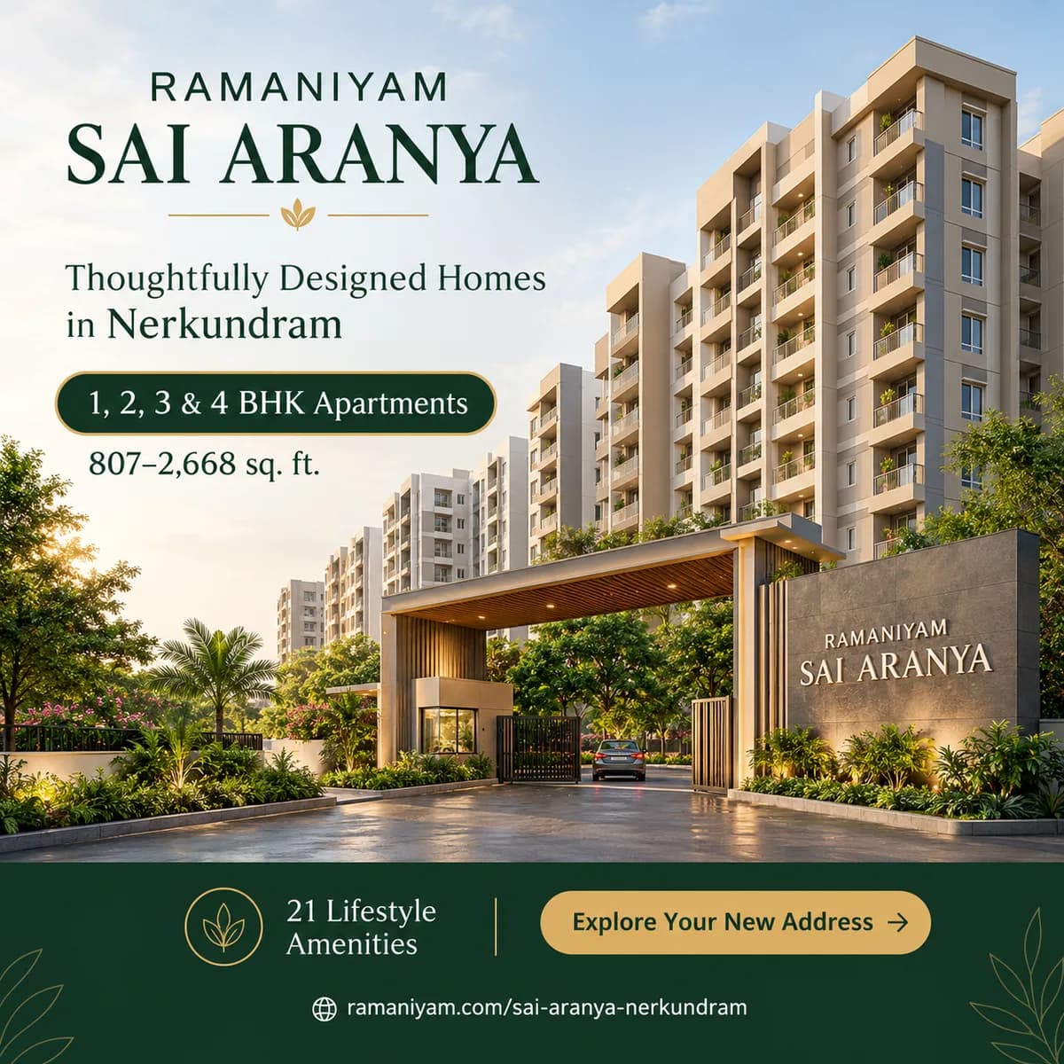 Ramaniyam Sai Aranya Nerkundram, Chennai