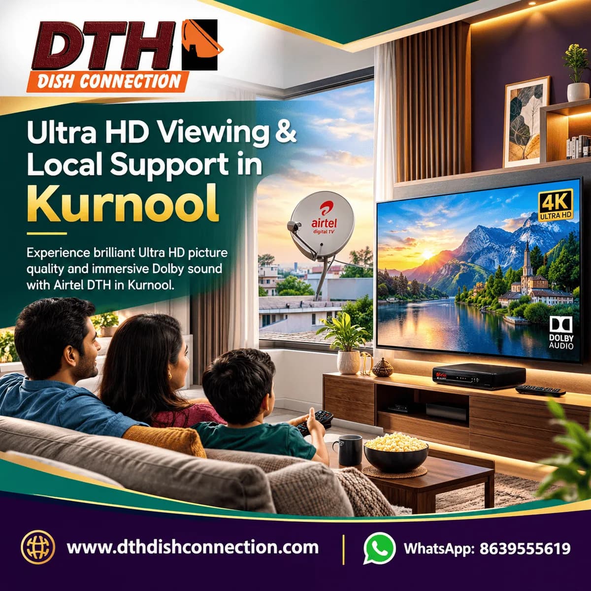 Ultra HD Viewing & Local Support in Kurnool