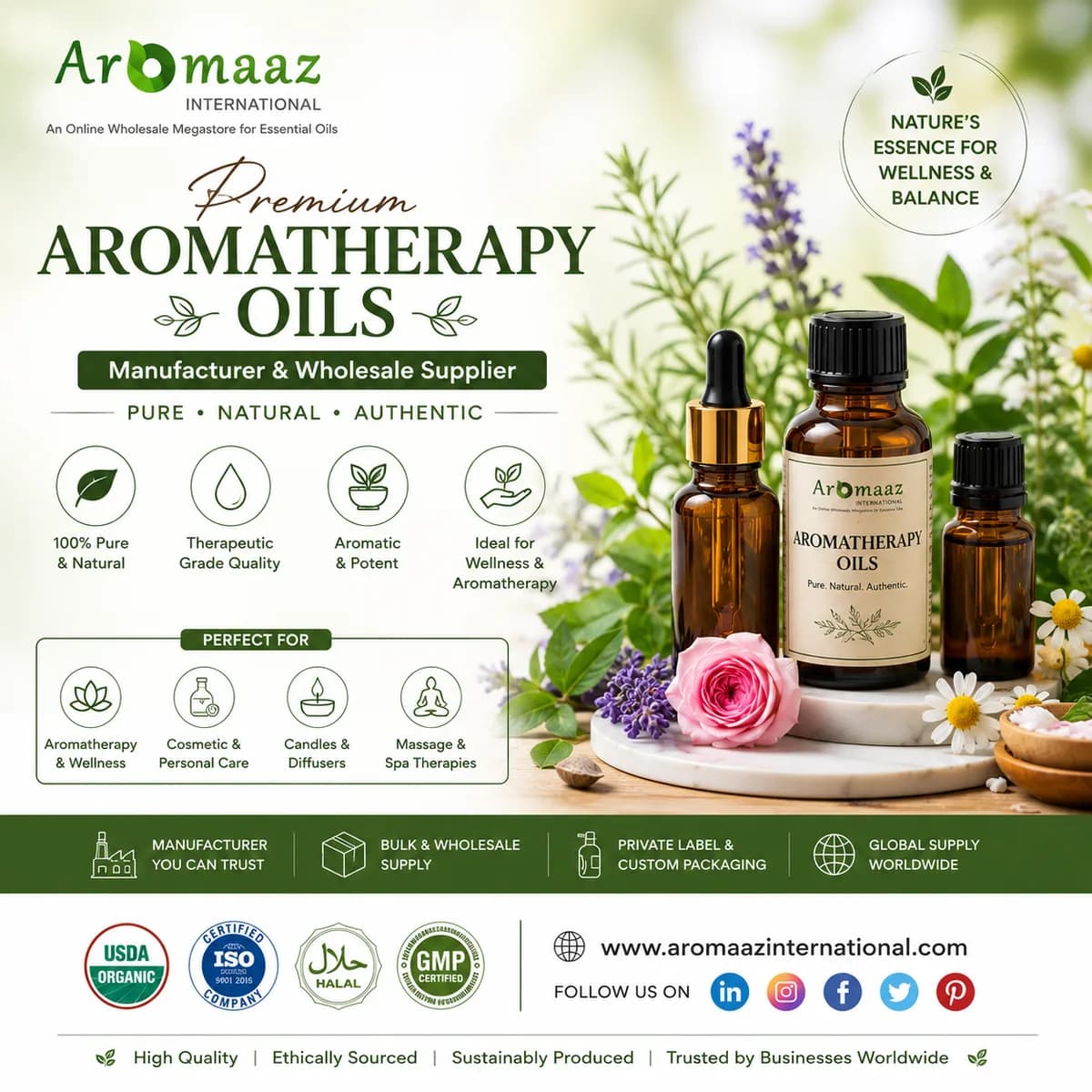 Buy Premium Aromatherapy Oils | Best Essential Oils for Diffusers