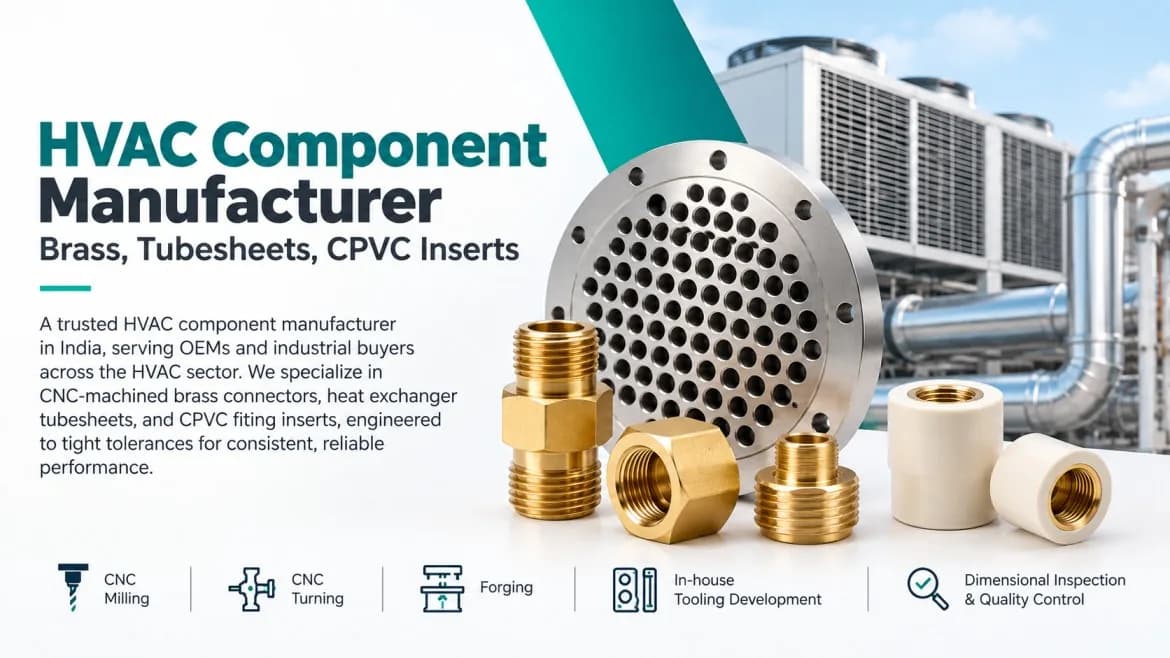 HVAC Component Manufacturer – Brass, Tubesheets, CPVC Inserts