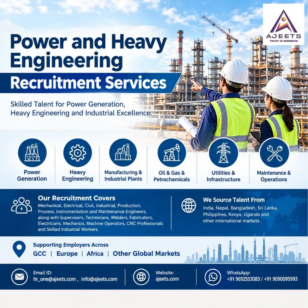 Looking for Power and Heavy Engineering Recruitment Services