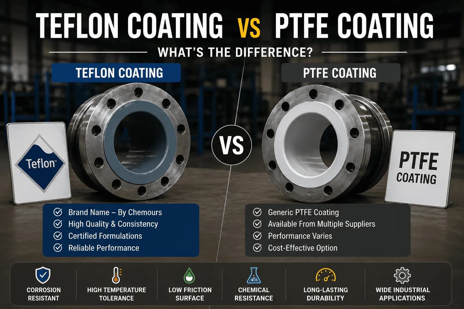 Teflon Coating vs PTFE Coating