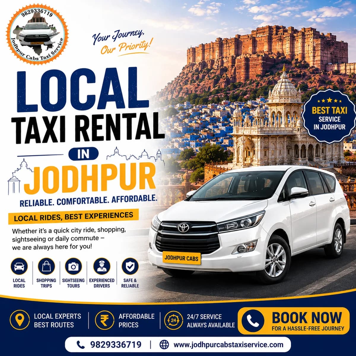 Local Taxi Rental in Jodhpur