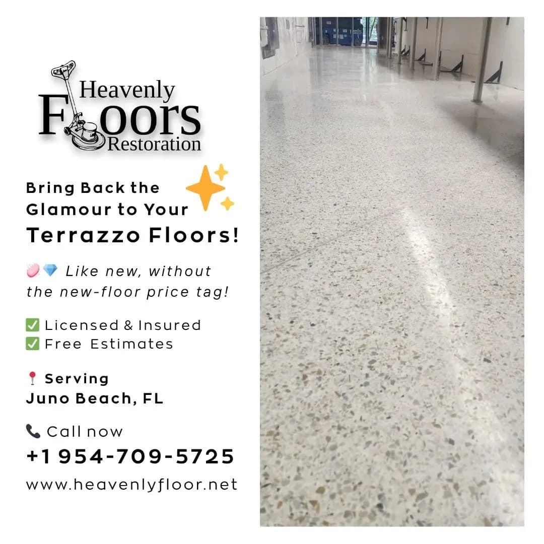 Terrazzo Floors Restoration in Juno Beach, FL