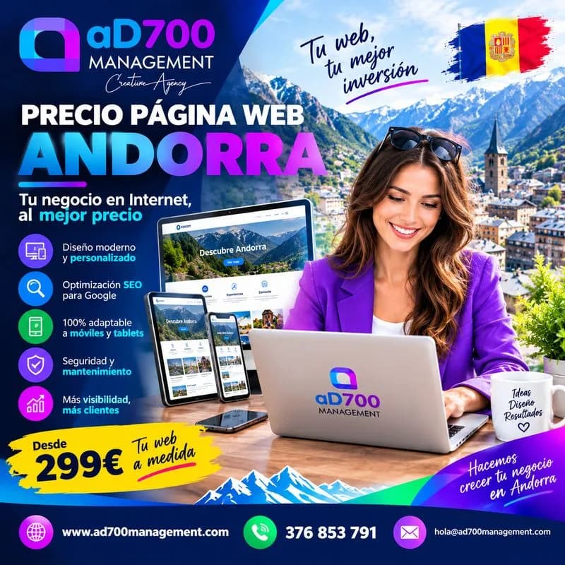 Precio Página Web Andorra: Descubre Cuánto Cuesta Crear Tu Sitio Web