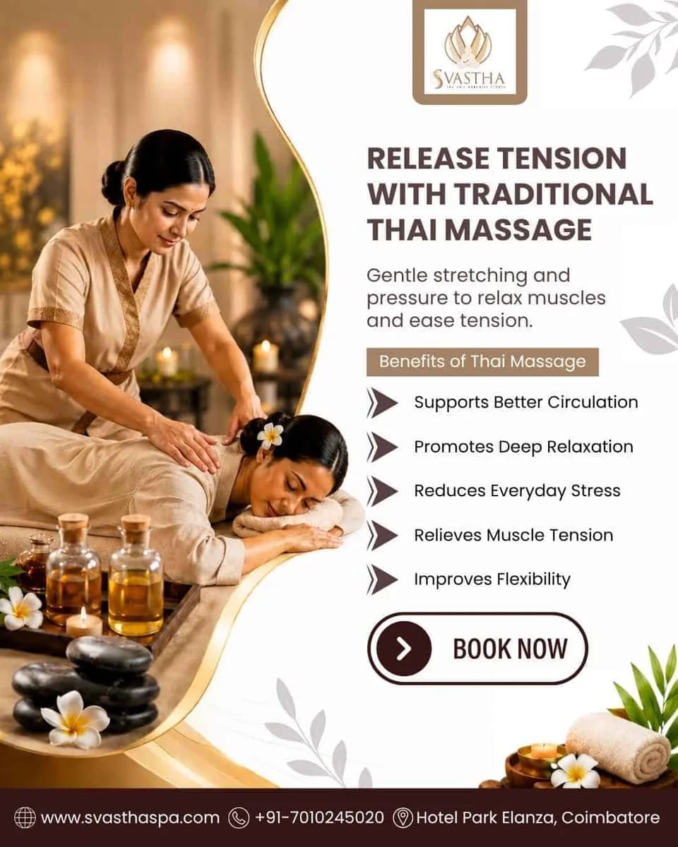 Traditional Thai Massage for Deep Relaxation & Muscle Relief