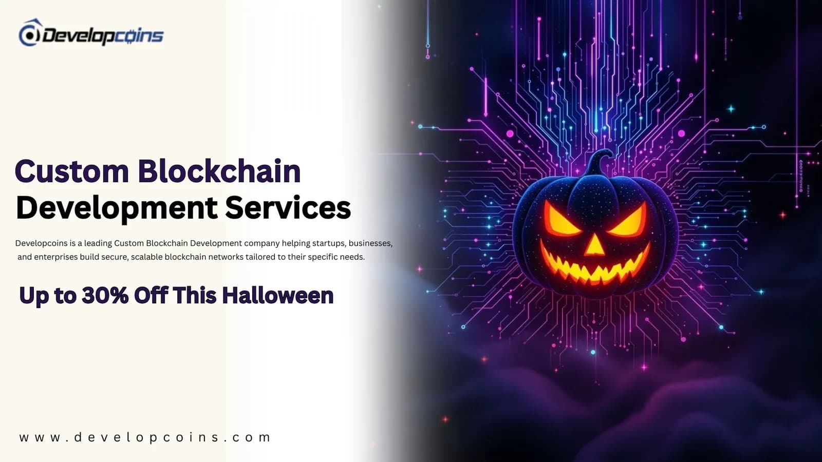 Build a Custom Blockchain Tailored to Your Business — Developcoins