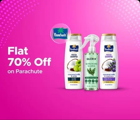 Flat 70% Off on Parachute