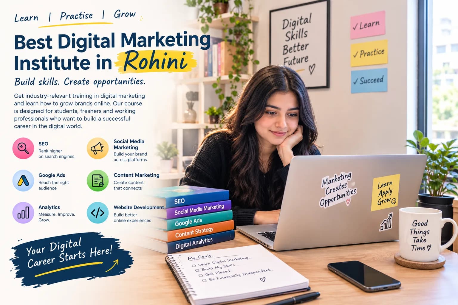 Learn Online Brand Building with Career-Focused Digital Marketing Training in Rohini