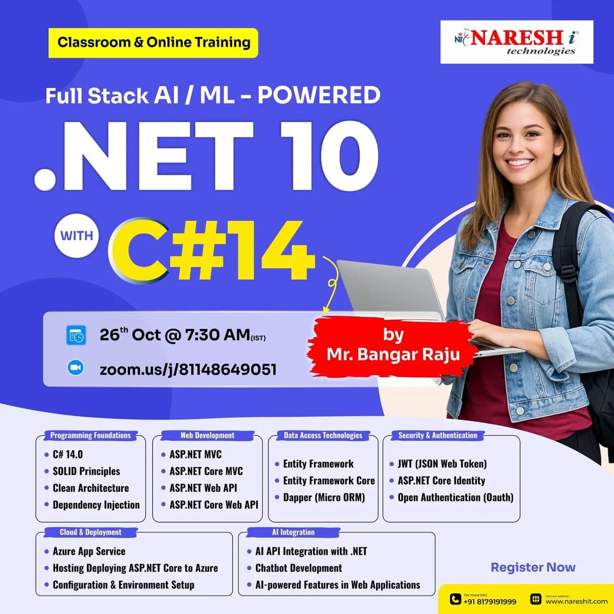 Build Modern .NET Skills with C# 14, AI Integration & Cloud Deployment