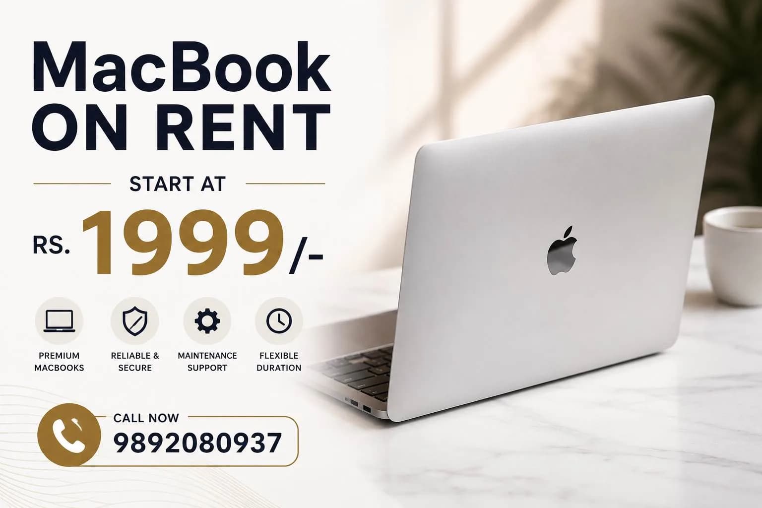 Rent a Mackbook on start at rs.1999/- Mumbai Vashi, Belapur, Navimumbai