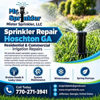 Sprinkler Repair Hoschton GA