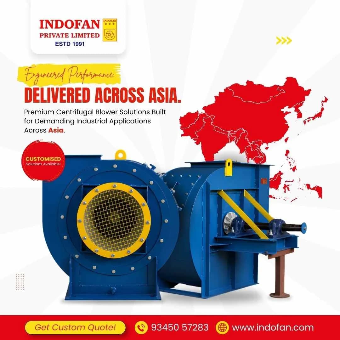 Leading Centrifugal Fan Manufacturers in India – Engineered Performance Delivered Across Asia