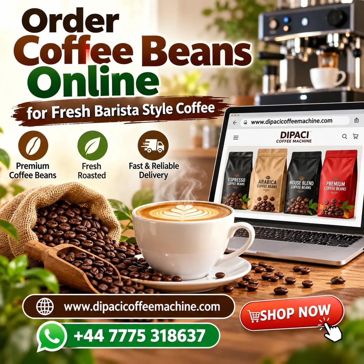 Order Coffee Beans Online for Fresh Barista Style Coffee