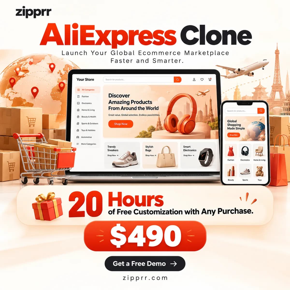 Is Zipprr's $490 AliExpress Clone Ready for Customer Accounts?